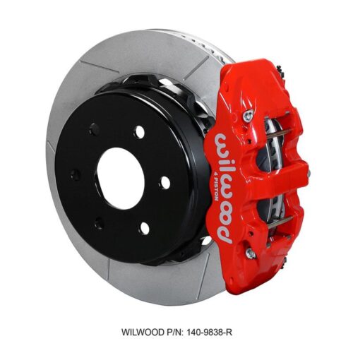WILWOOD AERO4 RearTruck Kit,14.25, Red 1999-2010 GM 1500-SUV, 2 Piston OE Calip”