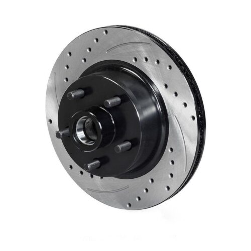 WILWOOD Rotor-Vented w/ Hub & Studs-SRP-BLK 11.30. x 0.94 – 5 on 4.50, 65-69 Mu” – 160-14324-BK