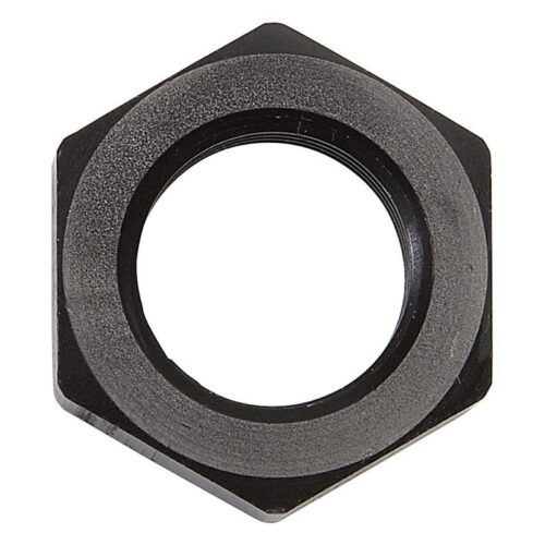 NUT BULKHEAD #12 BLK ANODIZED